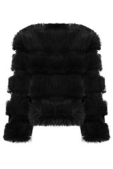 Layered Shaggy Faux Fur Coat - 6 Colours