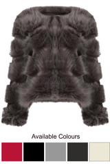 Layered Shaggy Faux Fur Coat - 6 Colours