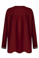 Embroidery Front Tie Up Tops - 4 Colours