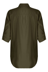 Contrast Floral Embroidered Shirt Tops - 3 Colours