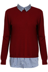 Striped Bib Collar Jumper - Mix Colours Pack
