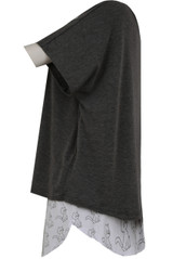 Exclusive Cat Slogan T-Shirt & Shorts Pyjama Set Grey