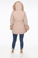 Canvas Parka with Fur Hood & Cuff - 3 Colours