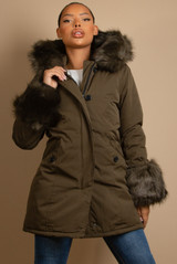 Canvas Parka with Fur Hood & Cuff - 4 Colours Canvas Parka with Fur Hood & Cuff - 4 Colours