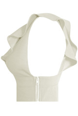 Frilled Side Zip Up Crop Tops - 5 Colours