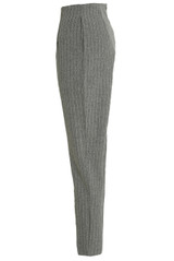 Pinstripe Wrap Button Tailored Trouser - 2 Colours