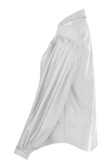 Pleated Sleeve Front Button Up Shirt Tops - 5 Colours