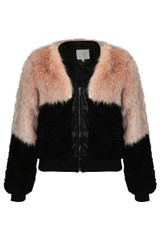 Fur with Fleece Zip Up Jacket - 3 Colours