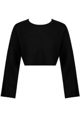 Wide Sleeves Knitted Crop Tops - 3 Colours