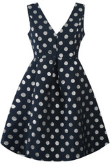 Foil Polka Dot Skater Dress - 2 Colours