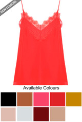 Lace Scallop Cami- 9 Colours