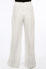 Pinstripes Tie Up Ruffled Trousers - 3 Colours