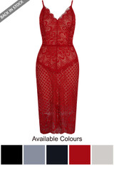 Lace Intricate Cami Dress - 5 Colours