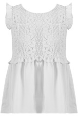 Lace Overlay Pleated Tops - 3 Colours