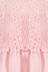 Lace Overlay Pleated Tops - 3 Colours