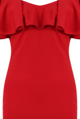 Frill Off Shoulder Bodycon Dress - 4 Colours