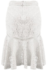 Lace Intricate Frill Hem Skirt - 3 Colours