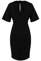 Pleated Tie Up Neck Midi Dress - 3 Colours