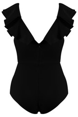 Frill Twist Front Bodysuit - 3 Colours