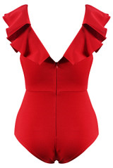 Frill Twist Front Bodysuit - 3 Colours