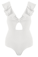 Frill Twist Front Bodysuit - 3 Colours