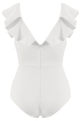Frill Twist Front Bodysuit - 3 Colours