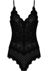 Floral Lace Crochet Scallop Bodysuit - 12 New Colours