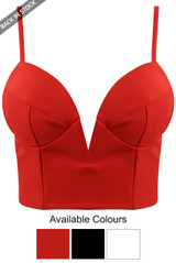 Tailored V Cut Bralet - 3 Colours