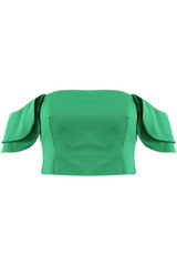 Tailored Bardot Tier Cap Sleeves Top - 5 Colours