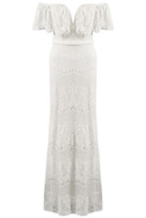 Bandeau Lace Scallop Maxi Dress - 4 Colours