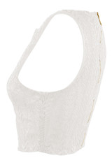 Lace Lined Crop Top - 3 Colours