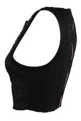 Lace Lined Crop Top - 3 Colours