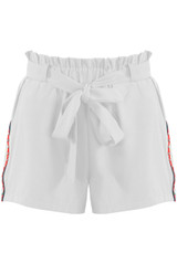 Ribbon Trim Paper Bag Shorts - 4 Colours