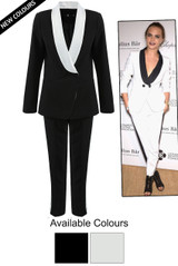 Contrast Tuxedo Suit  - 2 Colours