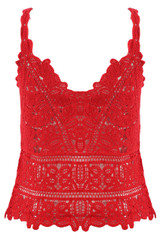 Crochet Lace Vest Top - 3 Colours