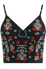 Embroidered Cropped Cami - 2 Colours