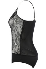 Black Lace Intricate Cami Bodysuit