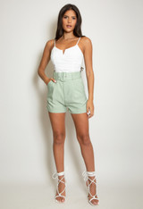 Tailored Shorts with Belt - 8 Colours