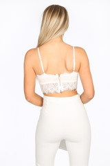 Lace Eyelash Lined Bralet  - 3 Colours