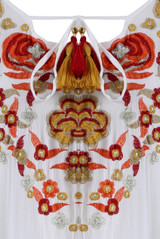 Embroidered Frill Hem Tunic - 2 Colours