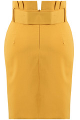 Pleated Overlay Belt Up Skirt - 4 Colours