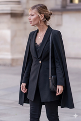 Longline Cape Blazer - 3 Colours