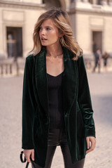 Velvet Longline Overcoat - 3 Colours