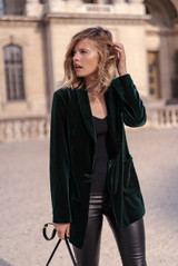 Velvet Longline Overcoat - 3 Colours
