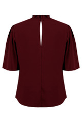 Pleated Raised Shoulders Blouse - 4 Colours