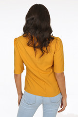 Pleated Raised Shoulders Blouse - 4 Colours