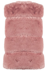 Layers Pattern Low Front Faux Fur Gilet - 8 Colours