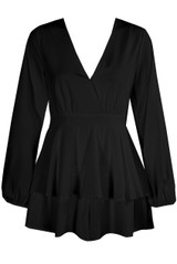 Cross Over Layered Mini Dress - 2 Colours