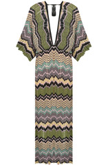 Crochet Lace Plunge Neck Maxi Dress - 4 Colours