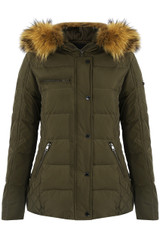 Fur Hood Padded Parka Jacket - 3 Colours